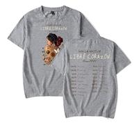 OLLQSB Ellise The Pretty Evil Tour T-Shirt Camiseta De Manga Corta, Unisex, Cuello Redondo Casual, Estampado Estilo Urbano.,Gris,XL