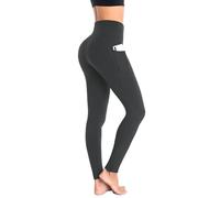 Ollrynns Leggins Deportivos Mujer Cintura Alta Mallas Deporte Leggings con Bolsillos Control de Abdomen para Running Training Fitness Yoga Pantalones CA166
