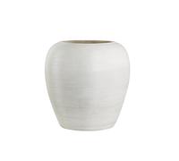 Olly & Rose Maceta extragrande de color blanco envejecido para interiores y exteriores, maceta de 39 cm, maceta XL para interiores y exteriores, jardín o patio