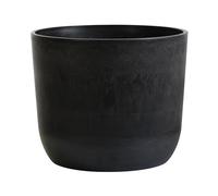 Olly & Rose Macetas grandes de 30 cm con efecto nublado, para exteriores e interiores, color negro