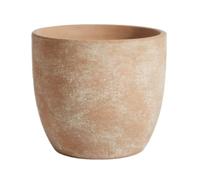 Olly & Rose Madrid - Maceta de cerámica de 25 cm, terracota lavada, macetas grandes para exteriores e interiores, macetas de terracota