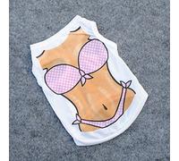 Olly Technik Pet Gold Collar Chaleco Breath Ropa Pequeño Perro Malla Malla Malla Vestido Camiseta XS-L Venta al por Mayor, Mujeres, M