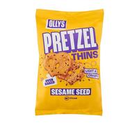 Olly's Pretzels horneados con Semillas de Sésamo, Snacks Veganos y Saludables, con Menos Grasa y Calorías, Más Proteínas - Bolsa 140g