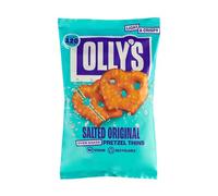Olly's Pretzels horneados y salados, Snacks Veganos y Saludables, con Menos Grasa y Calorías, Más Proteínas - Bolsa 140g