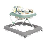 Olmitos - Andador bebe con Bandeja de Actividades - Primeros pasos Estimulación Sensorial y Desarrollo Motriz - centro de actividades plegable y regulable - Seguro con Sistema Stopper (Green Geo)