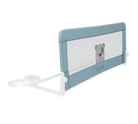 Olmitos Barrera Cama Bebé Barrera Seguridad bebé 150 cm Barandilla de Cama Portátil de Seguridad con Bloqueo y cinturón Ajustable- Compacta, Malla Transpirable, Plegado y Montaje Sencillo (Azul)