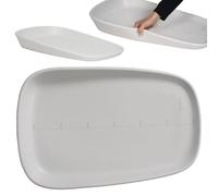 Olmitos - Cambiador de Bebé Antideslizante EVA - Superficie Impermeable, Lateral Elevado, Medidor de Crecimiento, Higiénico y Fácil de Limpiar - 69x44cm | Desde 0m hasta 12 meses (Gris)