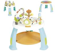 Olmitos - Centro de Actividades 2 en 1 para bebé con Saltador CROK - Mesa de Juegos y Juguetes Desmontables | Asiento Giratorio 360º y Plataforma Ajustable (Animals)