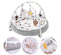 Olmitos - Gimnasio para bebés Multifuncional y Evolutivo con Arcos de juguetes LION, Manta de juegos, Juguetes Colgantes y Música - Estimula el Desarrollo Motor y Sensorial del Bebé