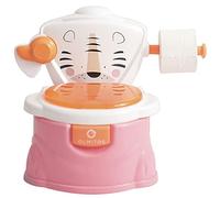 Orinal Aprendo ir al baño Blanco de Olmitos- Se puede utilizar como reductor de WC - Con portarollos para el papel y cadena - Vaso interior extraible para facilitar la limpieza