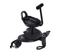 Olmitos - Patinete y Asiento Universal para Carrito de Bebé Negro - Plataforma Adaptable para Silla de Paseo - Fácil de montar - Incluye almohada acolchada y superficie antideslizante