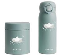 Olmitos Set Termos Líquido 480 ml y Sólido 550 ml Green Paper Boat