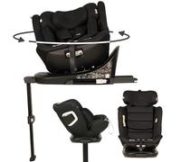 Olmitos - Silla de coche para bebé I-SIZE 40-150 cm con giro 360º SIENA, Isofix y reclinado, homologada a contramarcha, Silla de Auto ajustable y Universal desde nacimiento (Negro)
