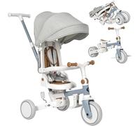Olmitos - Triciclo Evolutivo de Bebé 5 en 1 - Bicicleta Niños Desde 1 Año hasta 5 años - De Triciclo a Bicicleta con o sin Pedales - Adaptable y transformable (Evol, Azul)