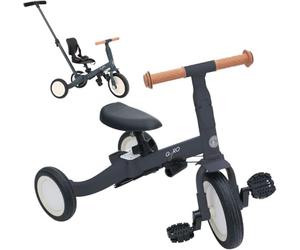 Olmitos - Triciclo Evolutivo de Bebé 5 en 1 GYRO + - Bicicleta Niños Desde 1 Año hasta 5 años - De Triciclo a Bicicleta con o sin Pedales - Adaptable y transformable (Gyro, Gris)