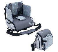 Olmitos - Trona Portatil Bebé 3 en 1: Asiento, mochila y bandolera -Universal, Correas Ajustables - Montaje Rápido - Bolsillos Prácticos - Compacto para Viajes - Universal (Stars)