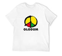 Olodum T-Shirt - Mens Brazilian Mic Carnival tee 90S White L