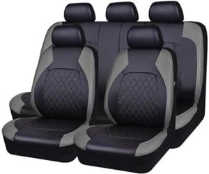 OLOI 9 Piezas Fundas Asientos Coche Cuero para Chrysler Sebring Sedan con Spoiler 2001-2006, Impermeables Juegos de Cubreasientos Interior Accesorios,B
