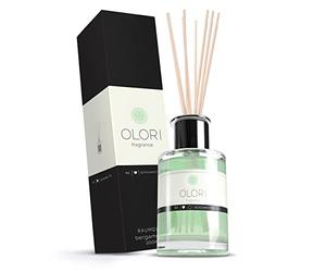 Olori Ambientador de hogar Mikado - Difusor de Varillas - Bergamota, 200ml - Natural, de Larga duración 3-6 Meses, con aceites Esenciales