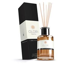 Olori Ambientador de hogar Mikado - Difusor de Varillas - Canela-Naranja, 200ml - Natural, de Larga duración 3-6 Meses, con aceites Esenciales