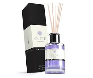 Olori Ambientador de hogar Mikado - Difusor de Varillas - Lavanda, 200ml - Natural, de Larga duración 3-6 Meses, con aceites Esenciales