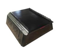 OLQYBD Cubierta de aleación de aluminio for caravana compatible con camioneta GMC Sierra, caja trasera con bisagras y bloqueo de operación manual.