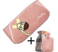 olsa de agua caliente Cinturón cálido suave Bolsa de agua caliente pegajosa fuerte 1L Gran capacidad, Inyección de agua para calentar las manos de su bebé, Se utiliza para aliviar el dolor de L U