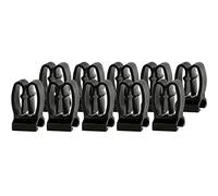 Olsa Tools Clips de Soporte de Herramientas, 10 Piezas, se Adapta a organizadores magnéticos y de Destornillador de Montaje en Pared, Color Negro