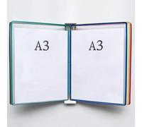 OLSKFUH Archivadores de Pared A3 con Tapa abatible, Soporte de exhibición de Hojas Sueltas Transparente para Pared, K