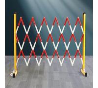 OLSKFUH Barreras De Tráfico, Barreras Plegables, Barreras Portátiles, Mensaje Claro De Que El Acceso A La Zona Está Prohibido. Barricada Metálica Expandible, Roja, 1,2 * 5 M.,Red-1.2 * 2.5M