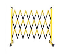 OLSKFUH Barricada Metálica Extensible, Barricadas Móviles, Barricadas De Seguridad. Esta Valla Portátil Es Fácil De Transportar E Instalar. Indica Zonas No Restringidas. Amarillo,Yellow-120x400cm