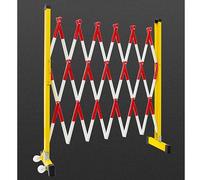 OLSKFUH Barricadas Metálicas Industriales Expandibles, Barreras Móviles para Aparcamientos, Barreras De Tráfico, Puertas Plegables Portátiles Tipo Tijera, Aptas para La Construc,H120CM+L200cm/6.5ft