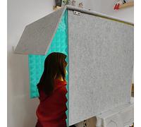 OLSKFUH Cabina Vocal Portátil: Escudo Absorbente De Sonido para Una Claridad De Audio Mejorada, Ideal para Estudios Domésticos Y Grabaciones Profesionales.,Blue