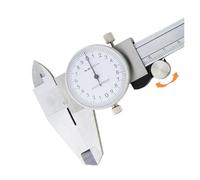 OLSKFUH Calibrador Vernier Calibrador Vernier con Medidor Calibradores De Cuadrante Calibre De Metal Micrómetro Regla Calibre De Metal Calibre De Acero Inoxidable Herramientas De,Box Metal Caliper 3