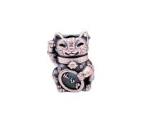 OLSKFUH Colgante De Cuentas Edc De Latón con Forma De Gato De La Suerte, Suministros para Hacer Joyas, Herramientas De Bricolaje para Exteriores con Personalidad, Cuentas De Paracord,Purple Copper