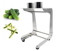 OLSKFUH Cortador De Pepinos - Herramienta Manual De Acero Inoxidable, Diámetro De Corte De 45 Mm, Corta Rápidamente 10 Veces por Minuto, Ideal para Ensaladas, Sushi Y Preparació,8 Cut