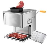OLSKFUH Cortadora De Carne Eléctrica Comercial, 850 W, Cortadora De Fiambres De Alta Potencia para Cerdo Deshuesado, Pollo Y Pescado, Cuchilla Desmontable para Una Fácil Limpiez,7mm