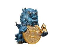 OLSKFUH Escultura De Arte Moderno De Cobre, Adornos De Fortuna, Pixiu Chino Retro, Decoraciones De Escritorio para Estudio, Oficina, Decoración Personalizada para El Hogar.,Left-Right