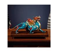 OLSKFUH Escultura De Arte Moderno De Cobre, Adornos De Pixiu De La Fortuna, Decoración para Sala De Estar Y Oficina, Adornos De Feng Shui, Adornos De Feng Shui Que Traen Buena Suerte,Left-L