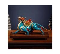 OLSKFUH Escultura De Arte Moderno De Cobre, Adornos De Pixiu De La Fortuna, Decoración para Sala De Estar Y Oficina, Adornos De Feng Shui, Adornos De Feng Shui Que Traen Buena Suerte,Right-S