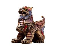 OLSKFUH Escultura De Arte Moderno Vintage De Lujo De Cobre Pixiu, Bestias Antiguas Que Atraen Riqueza, Adornos Feng Shui para Sala De Estar, Entrada, Oficina, Escritorio, Decoraciones,