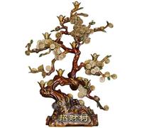 OLSKFUH Escultura Decorativa De Entrada, Adornos De Escritorio De Latón, Árbol De La Fortuna Hecho A Mano, Estatua De Cobre para El Hogar, Sala De Estar, Oficina, Artesanías Decorativ,
