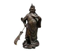 OLSKFUH Estatua De Buda para Decoración De Interiores, Hogar Y Sala De Estar, De Cobre, Dios De La Riqueza, Adornos De Guan Gong, Artesanías De Cobre, Esculturas Feng Shui para Habita,