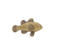 OLSKFUH Estatua Miniatura De Pez Payaso De Aguas Profundas De Latón, Escultura De Animales Marinos De Metal, Adorno De Escritorio, Bonsái para El Hogar, Accesorios De Decoración De Mi,