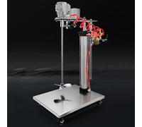 OLSKFUH Mezcladora Neumática De Pintura, Máquina Mezcladora Neumática De Pintura, Agitadores De Aire De 5 Galones con Pantalla Digital, Elevación Automática, Máquina Mezcladora D,