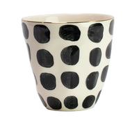 Olsson & Jensen Mug Vigdis negro-blanco-oro
