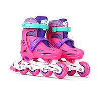 OLSSON Patines en línea niña niño Lite - Talla 28-35 - Sistema de Tamaño Ajustable - Rodamientos 608Z - chasis Resistente al Impacto - Ruedas 64/70MM - Sujeción Regulable - Homologado (Sally, 32-35)
