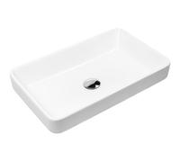 Oltens Fossa lavabo 55x34 cm rectangular sobre encimera blanco 40801000