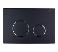 Oltens Lule botón de descarga para WC negro mate/cromo/negro mate 57102300