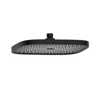 Oltens Vann ducha con efecto lluvia 26x26 cm cuadrada negro mate 37008300